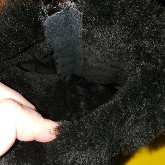 WOMEN BOOTS HOOPOE SIZE 8 W BLACK FAUX FUR ZIPPER STRAP CLOSURE NEW - Picture 7 of 12